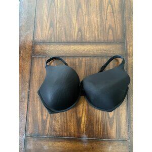 Cacique Black 42F Smooth Boost Plunge Bra T-Shirt Bra